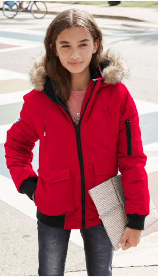 Dívčí outdoor bunda s odnímatelnou kapucí
