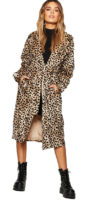 Dámský kabát s leopardím vzorem