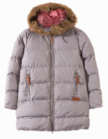 Výprodejová dívčí zimní bunda s kožíškem
