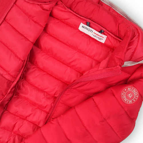 Červená holčičí zimní bunda Minoti z Británie