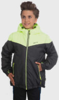 Zeleno-černá dětská bunda na zimu