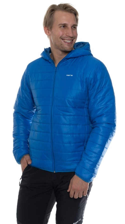 Světle modrá pánská zimní bunda levně