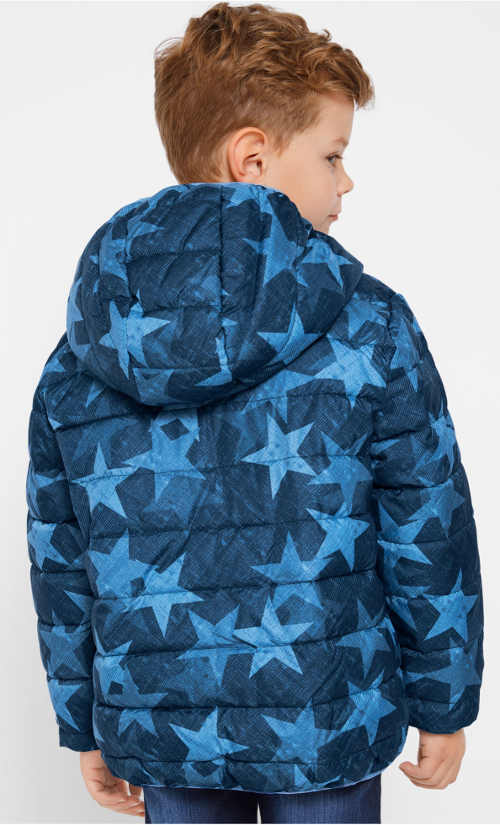 Chlapecká prošívaná zimní bunda s hvězdičkami