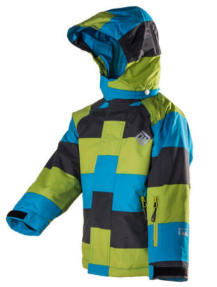 Chlapecká lyžařská bunda v moderní barevné kombinaci