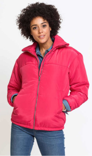 Levná vatovaná dámská zimní bunda Bonprix