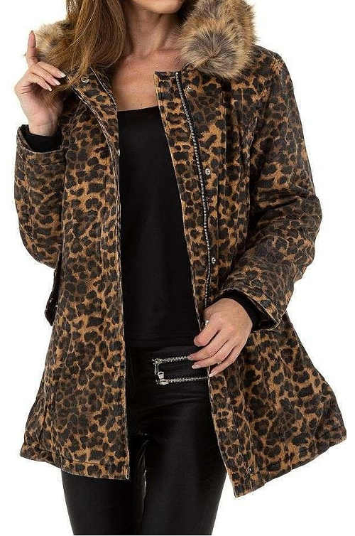 Dámská stylová leopardí bunda Voyelles