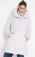 Outdoorový prošívaný zimní kabát s velkým límcem