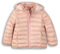 Světle růžová kojenecká zimní bunda