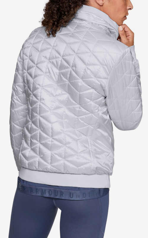 Bílá sportovní dámská zimní bunda