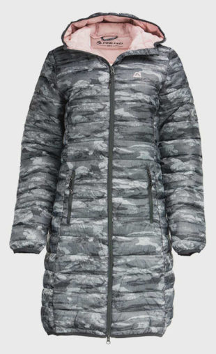 Dámský prošívaný kabát na zimu s kapucí Alpine Pro