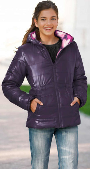 Oboustranná dívčí zimní bunda bonprix výprodej