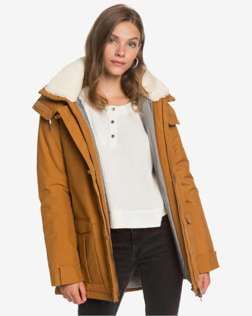 Hřejivá kvalitní zimní bunda s kapucí v moderním provedení