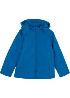 Dětská modrá bunda s praktickou odnímatelnou kapucí