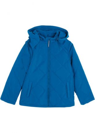 Dětská zimní bunda s odnímatelnými rukávy a kapucí