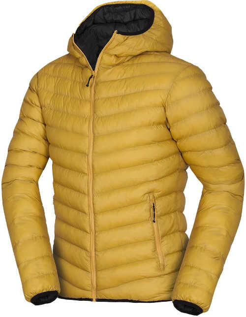 Pánská zimní prošívaná oboustranná bunda s kapucí