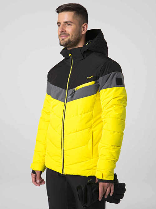 žlutá pánská lyžařská bunda