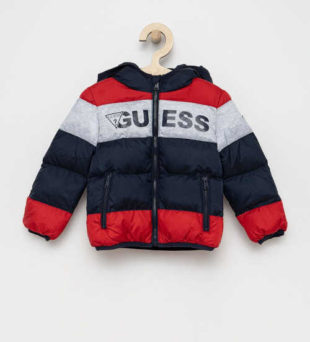 Dětská stylová zimní bunda Guess s praktickou kapucí