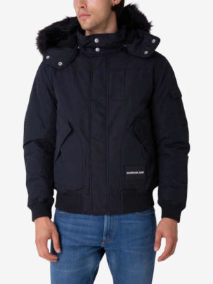 Stylová pánská bunda do pasu Calvin Klein s kapucí