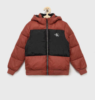 Dětská kvalitní prošívaná zimní bunda Calvin Klein s kapucí