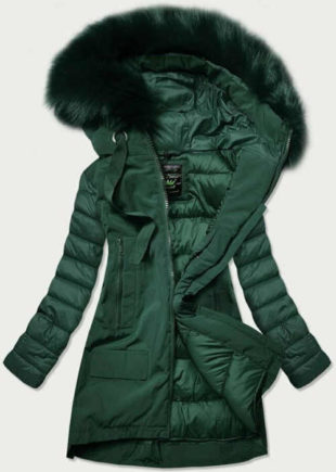 Luxusní hřejivá zimní bunda v projmutém střihu s kapucí