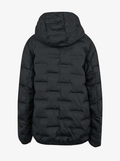 černá zimní bunda s kapucí
