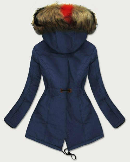 tmavě modrá bunda s kapucí