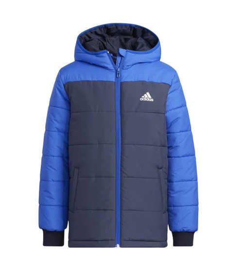Kvalitní zimní dětská prošívaná bunda Adidas s kapucí