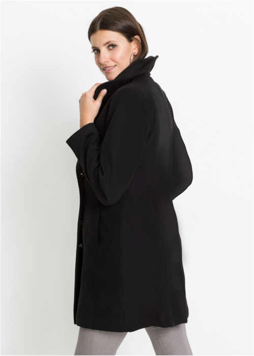 dámský černý elegantní kabát