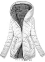 Dámská moderní zateplená oboustranná bunda s kapucí