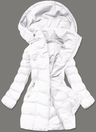 Módní zateplená dámská zimní bunda s praktickou kapucí